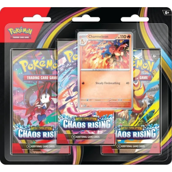 Pokemon TCG: Mega Evolution Chaos Rising 3-Pack Blister